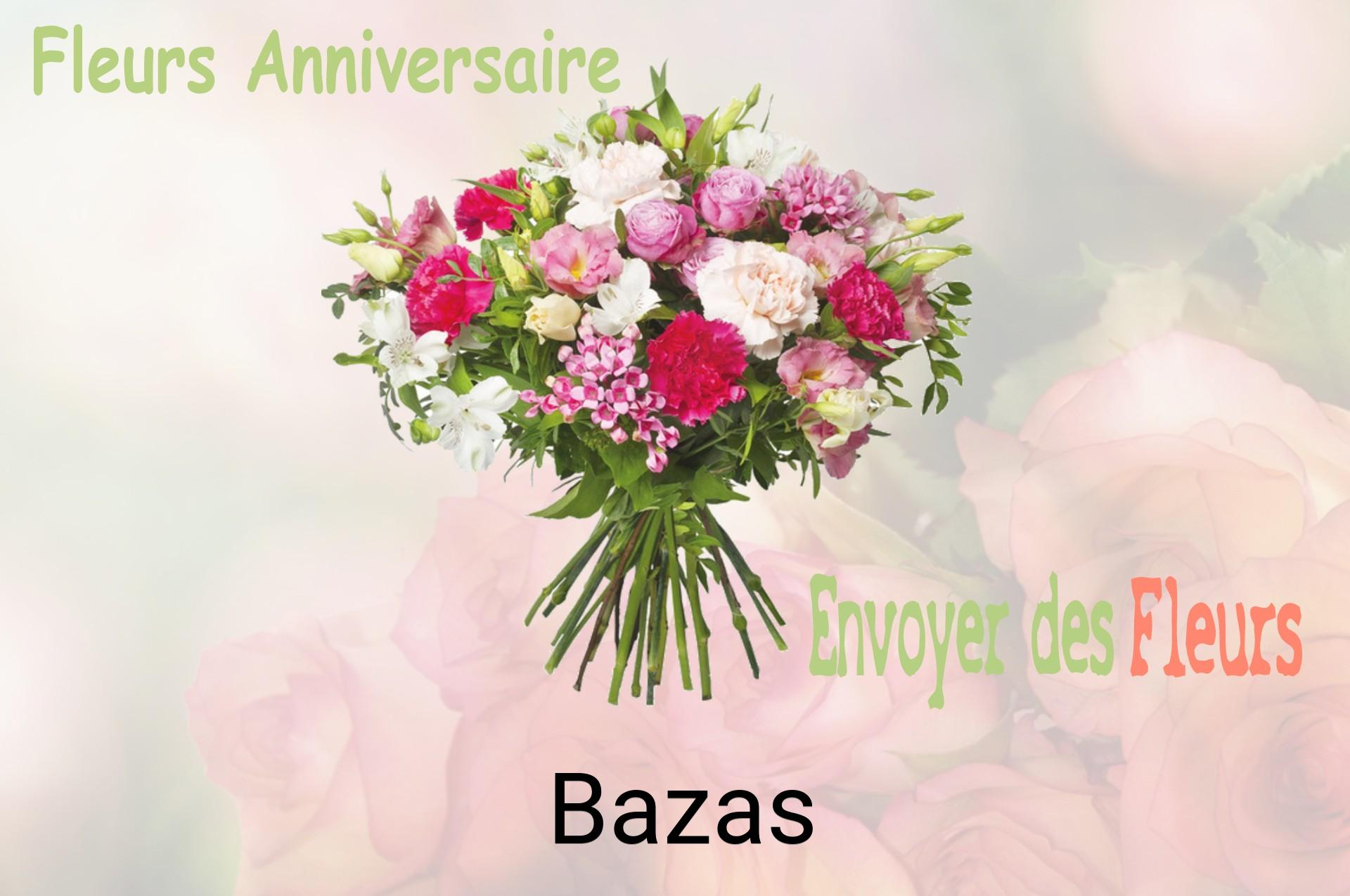 Bouquet de fleurs d’anniversaire livré à Bazas